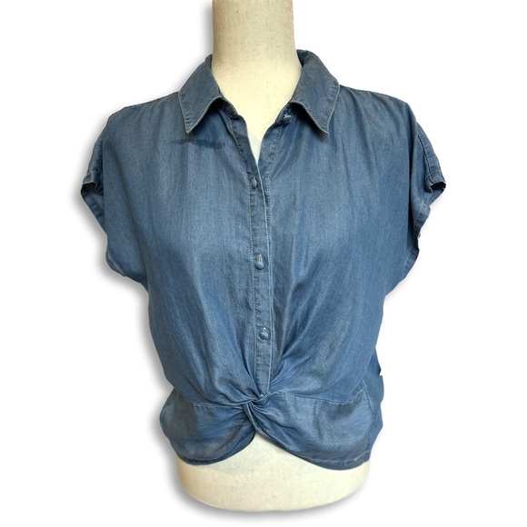 Sonoma XS Jean T-Shirt Button-up NWT - Picture 1 of 6